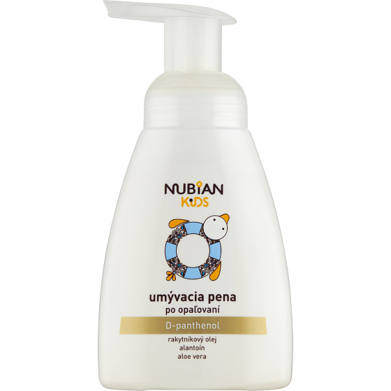 Nubian Kids mycí pena po opaľovaní, 250 ml