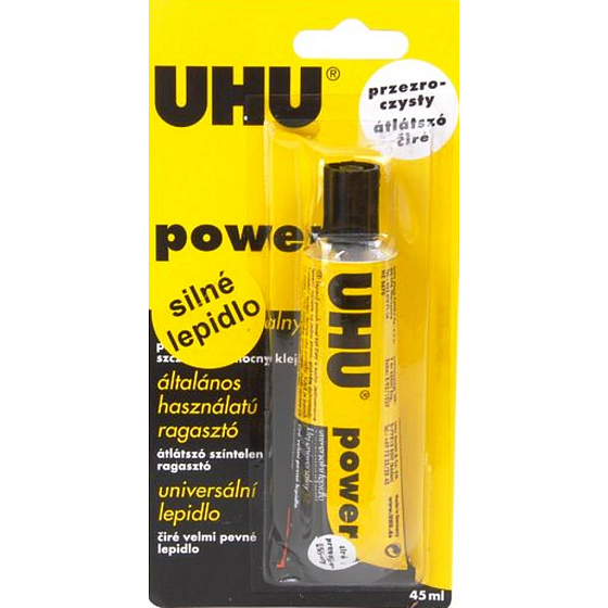 Uhu Power Číre univerzálne lepidlo veľmi pevné 45 ml