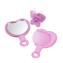 Mattel Barbie Pink toaletná voda pre dievčatá 75 ml, zrkadielko, hrebeň, pre deti kozmetická sada