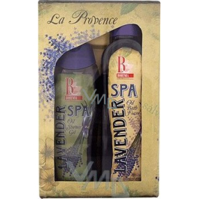 Bohemia Gifts Spa Lavender sprchový gél 300 ml + olejový kúpeľ 500 ml, kozmetická sada