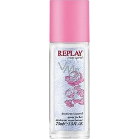 Replay Jeans Spirit! Woman parfumovaný deodorant sklo pre ženy 75 ml