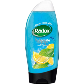 Radox Invigorate Mäta a citrusový olej 2v1 sprchový gél a šampón 250 ml