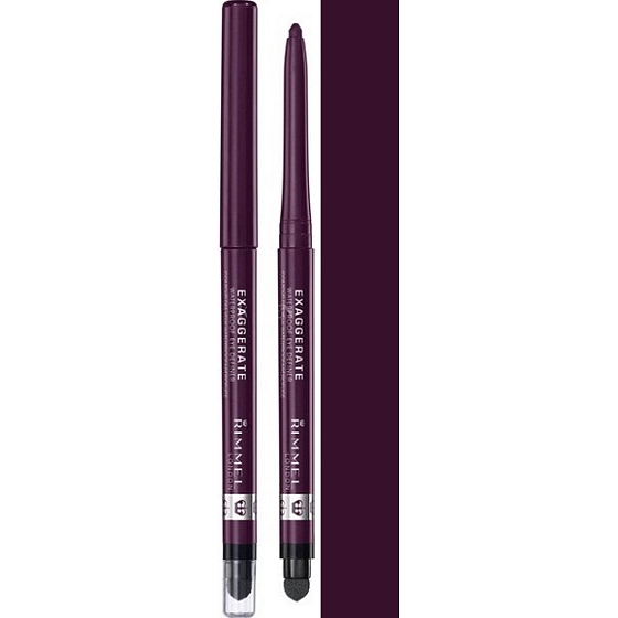 Rimmel London Exaggerate automatická vodeodolná ceruzka na oči 271 Ripe Plum 0,28 g