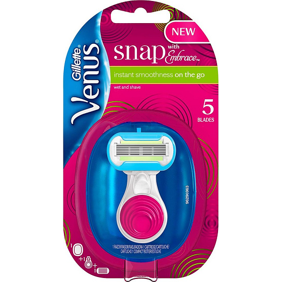 Venus Extra Smooth Snap holiaci strojček 1 kus + puzdro 1 kus, pre ženy