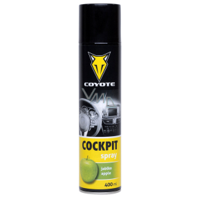 Coyote Cockpit Citron antistatický, čistí a ošetruje plast, kožu, gumu, drevo, koženku v interiéri vozidla 400 ml sprej