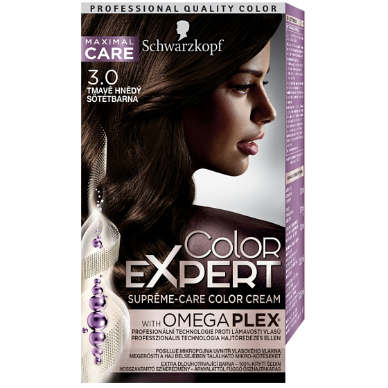 Schwarzkopf Color Expert farba na vlasy 3.0 Tmavo hnedý