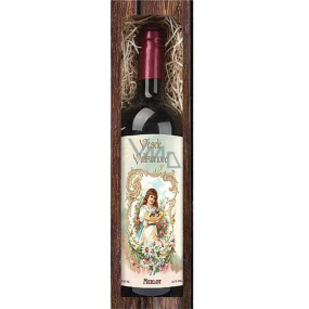 Bohemia Gifts Merlot červené Veselé Veľkonoce darčekové víno 750 ml
