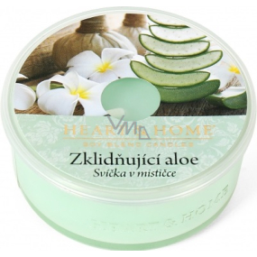 Heart & Home Upokojujúci aloe Sójová vonná sviečka v mištičke horí až 12 hodín 36 g