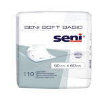 Seni Soft Basic hygienické absorpčné podložky 2 kvapky, 60 x 60 cm 10 kusov