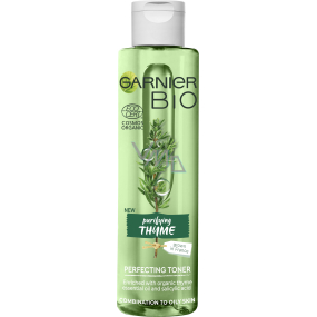 Garnier Bio Purifying Thyme Organický tymianový olej a kyselina salicylová skrášľujúce pleťová voda pre zmiešanú až mastnú pleť 150 ml