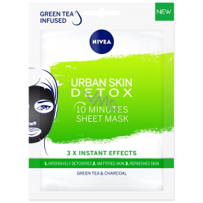 Nivea Urban Skin Detox 10 minútová detoxikačná textilné maska pre všetky typy pleti 1 kus