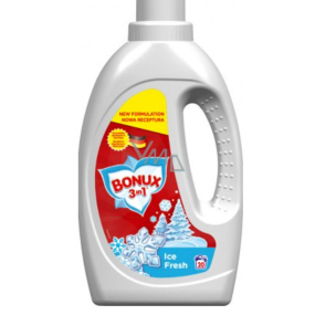 Bonux Polar Ice Fresh 3v1 tekutý prací prášok na biele prádlo 20 dávok 1,1 l