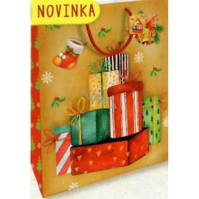 Nekupto Darčeková papierová taška 32,5 x 26 x 13 cm Vianočný 1811 30 WBL