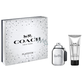 Coach Platinum toaletná voda pre mužov 60 ml + sprchový gél 100 ml, darčeková sada