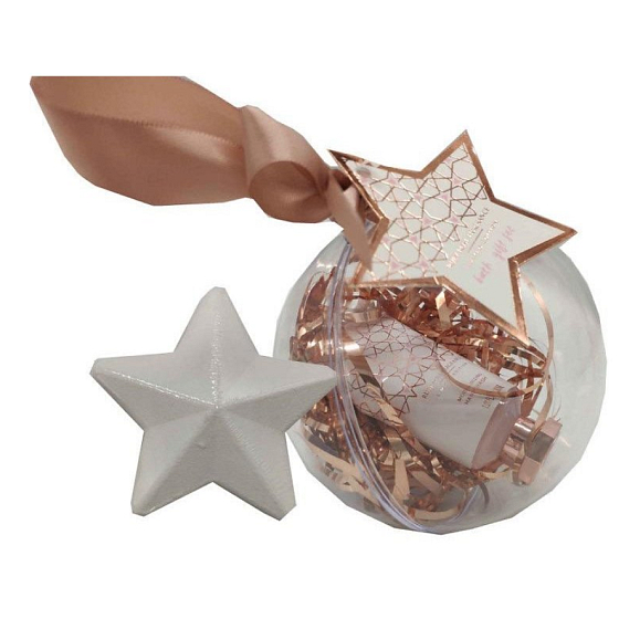 Salsa Collection Diamond Gabriela tekuté mydlo na ruky 30 ml + soľ do kúpeľa 80 g, hviezda guľa 2 dielne darčekový set