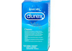 Durex Classic klasický kondóm nominálna šírka: 56 mm 12 kusov