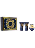 Versace Dylan Blue pour Femme parfumovaná voda 50 ml + sprchový gél 50 ml + telové mlieko 50 ml, darčeková sada pre ženy