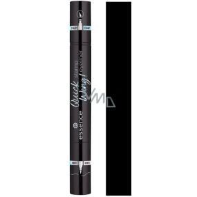 Essence Quick Wing! očné linky a pečiatka 01 Black 3,5 ml