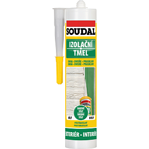 Soudal izolačný tmel, pretrhnuteľný, biely, 280 ml Soudal izolačný tmel, pretrhnuteľný, biely, 280 ml