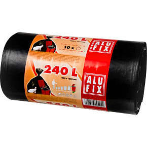 Alufix silné vrecká na odpad, 35 µ, 100 × 125 cm, 240 l, 10 ks