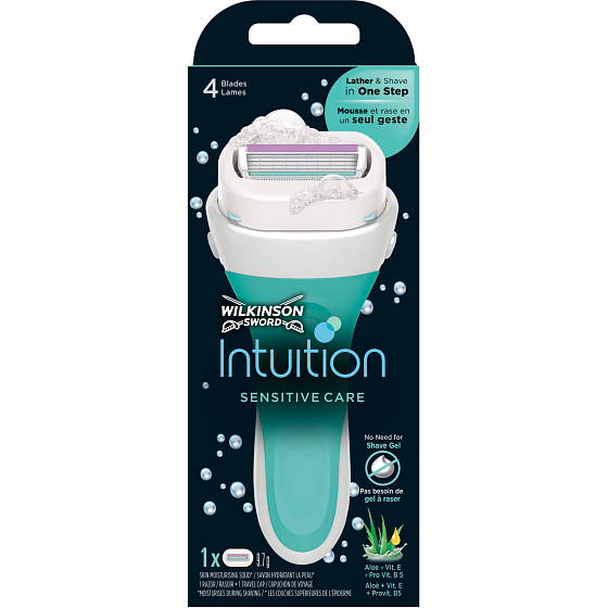 Wilkinson Intuition Sensitive Care holiaci strojček + 1 náhradná hlava