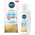 Nivea Sun Ultra Light Daily Fluid tónovací pleťový krém na opalovanie stredný odtieň OF50+, 40 ml