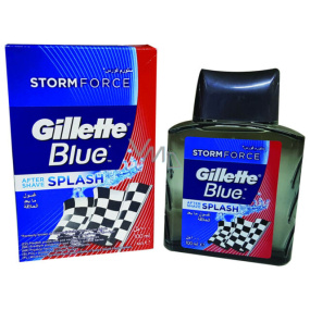 Gillette Blue Storm Force Splash voda po holení pre mužov 100 ml