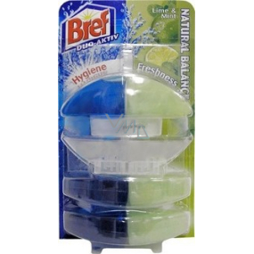 Bref Duo Aktiv Extra Clean & Fresh Limetka a Mäta WC gél komplet 60 ml + 2x náhradná náplň