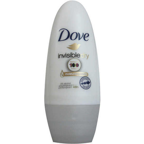 Dove Invisible Dry 48 h guľôčkový dezodorant roll-on pre ženy 50 ml
