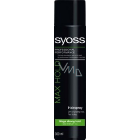 Syoss Max Hold mega silná fixácia maximálna kontrola lak na vlasy 300 ml