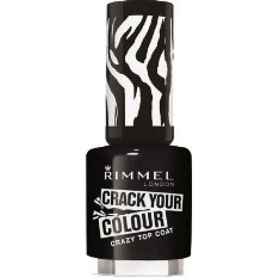 Rimmel London Crack Your Colour lak na nechty 010 Black Graffiti 8 ml