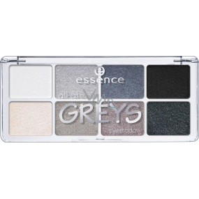 Essence All About Greys Eyeshadow paletka očných tieňov 04 Greys 9,5 g