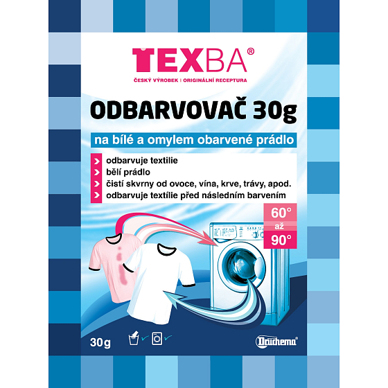 Texba odfarbovacie na biele a omylom zafarbené prádlo 30 g