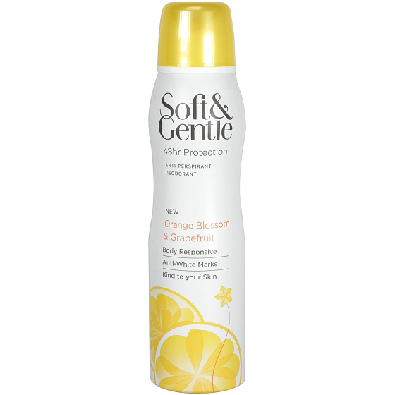 Soft & Gentle Orange Blossom & Grapefruit antiperspirant dezodorant sprej 150 ml