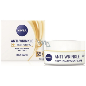 Nivea Anti-Wrinkle + Revitalizing 55+ Obnovujúci denný krém proti vráskam 50 ml