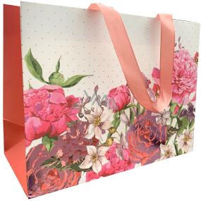 Nekupto Darčeková papierová taška 23 x 17,5 x 10 cm Kvety