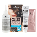 Schwarzkopf Gliss Color farba na vlasy 4-36 Zlatistý hnedý 2 x 60 ml