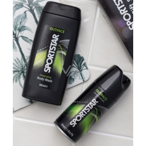 Sportstar Men outpace sprchový gél 300 ml + dezodorant sprej pre mužov 150 ml, kozmetická sada
