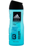 Adidas Ice Dive 3v1 sprchový gél na telo, vlasy a tvár pre mužov 400 ml