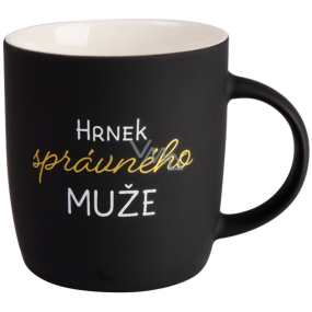 Albi Zamatový hrnček - Hrnček správneho muža čierny 330 ml