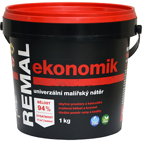 REMAL Ekonomik univerzálna maliarska farba na stenu, 1 kg