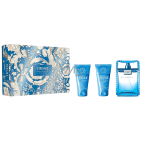 Versace Eau Fraiche Pour Homme toaletná voda 50 ml + balzam po holení 50 ml + sprchový gél 50 ml, darčeková sada pre mužov