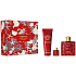 Versace Eros Flame parfumovaná voda 100 ml + sprchový gel 150 ml + parfumovaná voda 5 ml, darčeková sada pre mužov