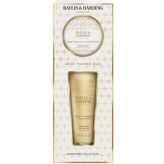 Baylis & Harding Mandarinka a grep darčekový set sprchový gél 100 ml + telové maslo 100 ml