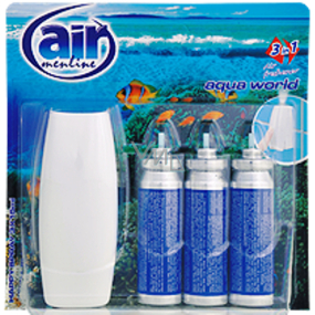 Air Menline Aqua World Happy Osviežovač vzduchu komplet sprej + náplne 3 x 15 ml