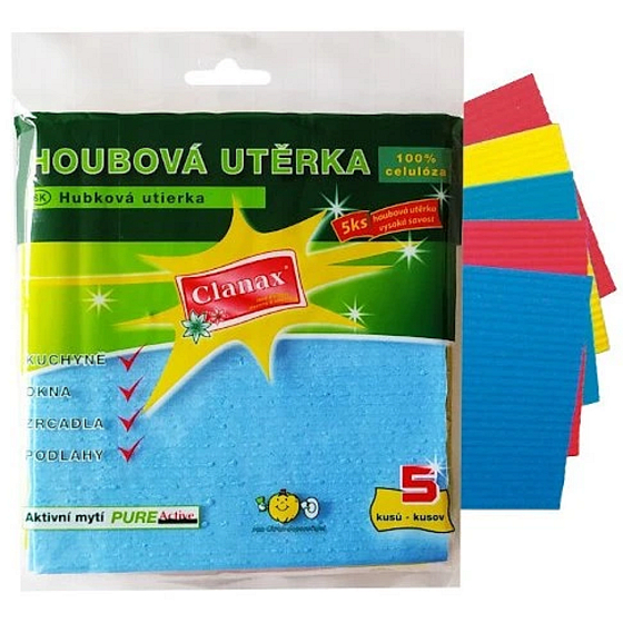 Clanax Hubová utierka 5 kusov
