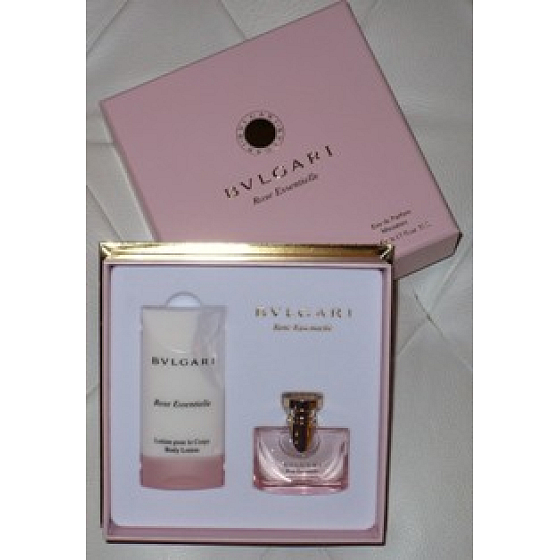 Bvlgari Rose Essentielle toaletná voda 5 ml + telové mlieko, darčeková sada
