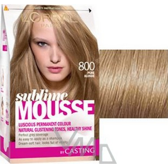 Loreal Paris Sublime Mousse farba na vlasy 800 pravá blond