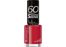 Rimmel London 60 sekund Super Shine Nail Polish lak na nechty 310 Double Decker Red 8 ml