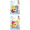 First Steps Rattle Teether hryzátko s hrkálkou Kvet rôzne farby 1 kus